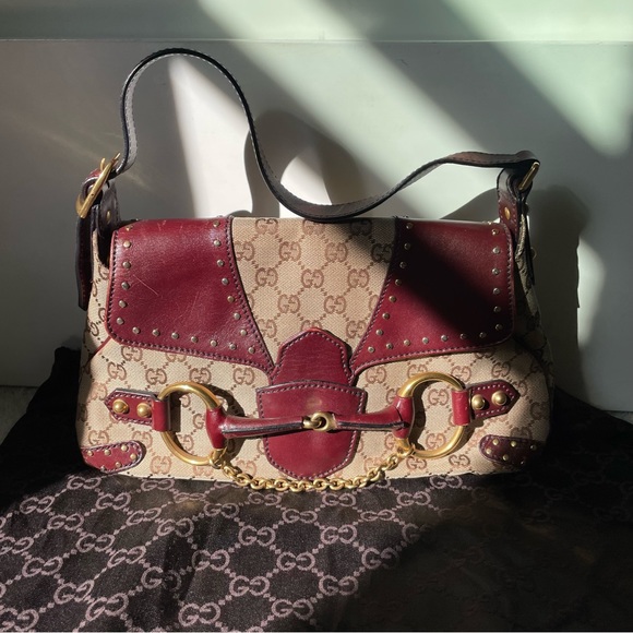 Gucci Vintage Monogram Horsebit Shoulder Bag - Picture 2 of 13